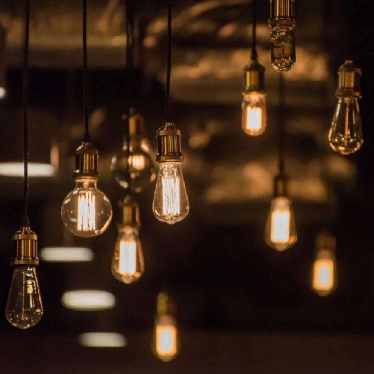 wendadeco Vintage Edison-Lampenfassung, Fassung aus Metall, E27, E26, Vintage-Pendelleuchte aus roter Bronze für die Heimbeleuchtung 1