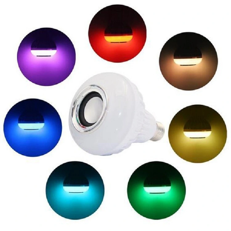 Vânzare fierbinte Telecomandă Smart LED Music Bec 12w App Control fără fir Bluetooth Box Music Bec 1
