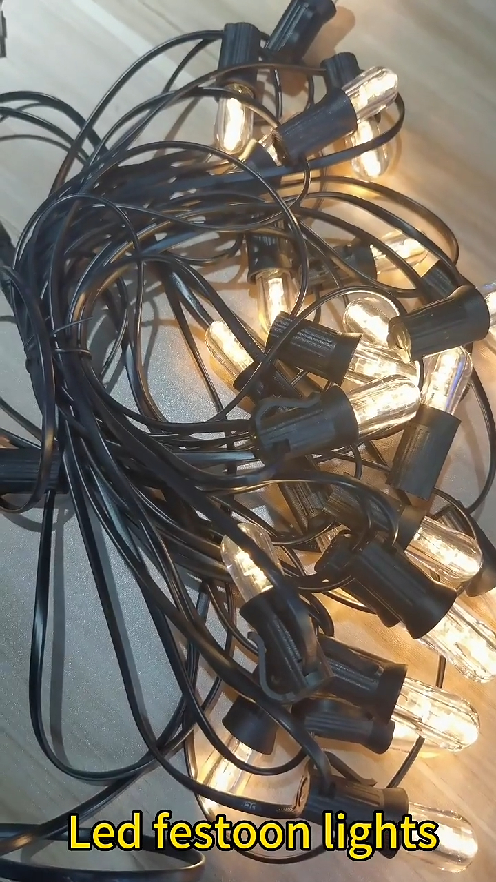 de vânzare fierbinte suspendat în aer liber Conencatble Festoon lumini iluminat petrecere lămpi centură șir de lumină 1