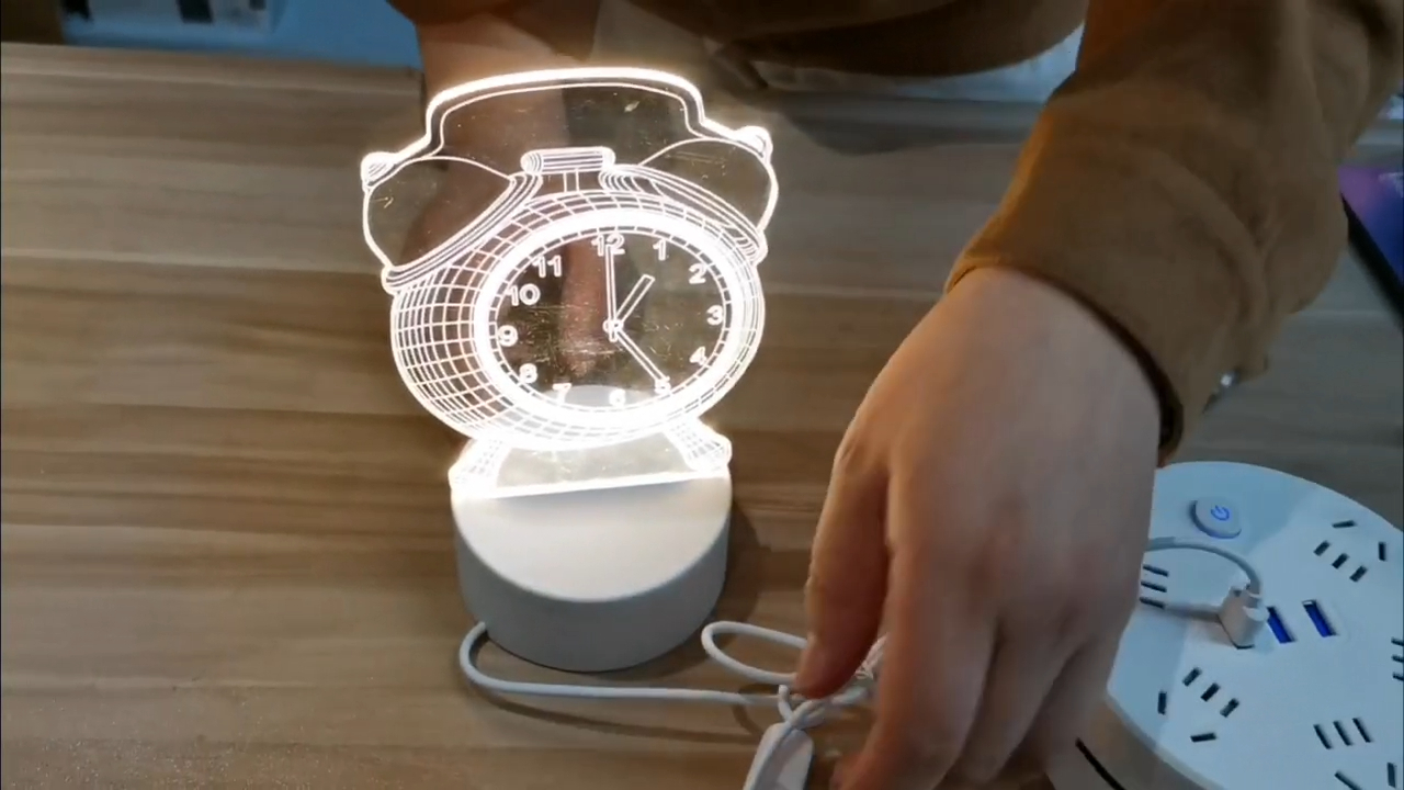 Lumină decor pentru copii Dormitor Cadou 3D Usb Promoțională Anime Acrilic Lămpi de masă Lumină de noapte 1