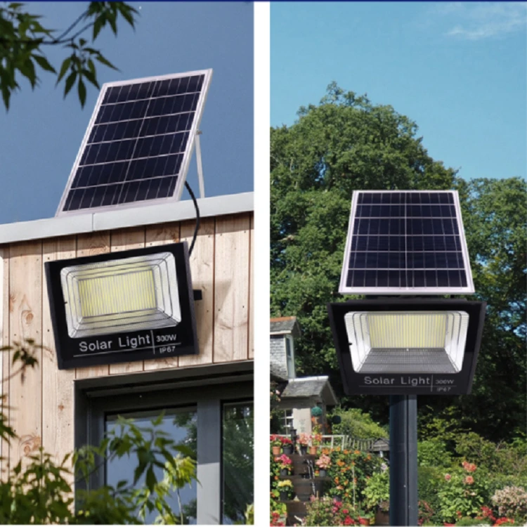Lumină de proiecție solară de înaltă putere. Lumină de proiectare solară pentru curte exterioară super luminoasă Nou rurală IP67 Rezistent la apă 1