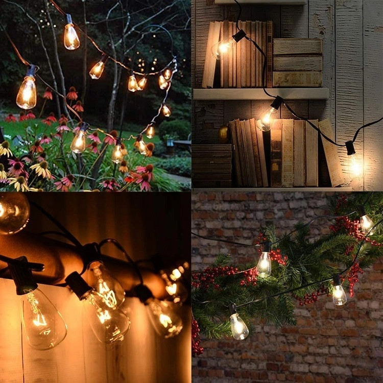 25F Ilumini pentru exterior ST38 LED String Light Patio Christmas Lights Vintage Shatterproof Edison String Waterproof 1