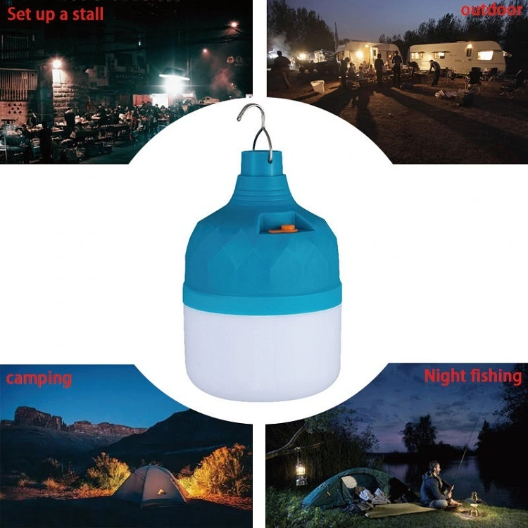 LED Camping Light Bulb USB DC pengisian lampu led darurat yang dapat diisi ulang Lentera Portabel Lampu Darurat 1