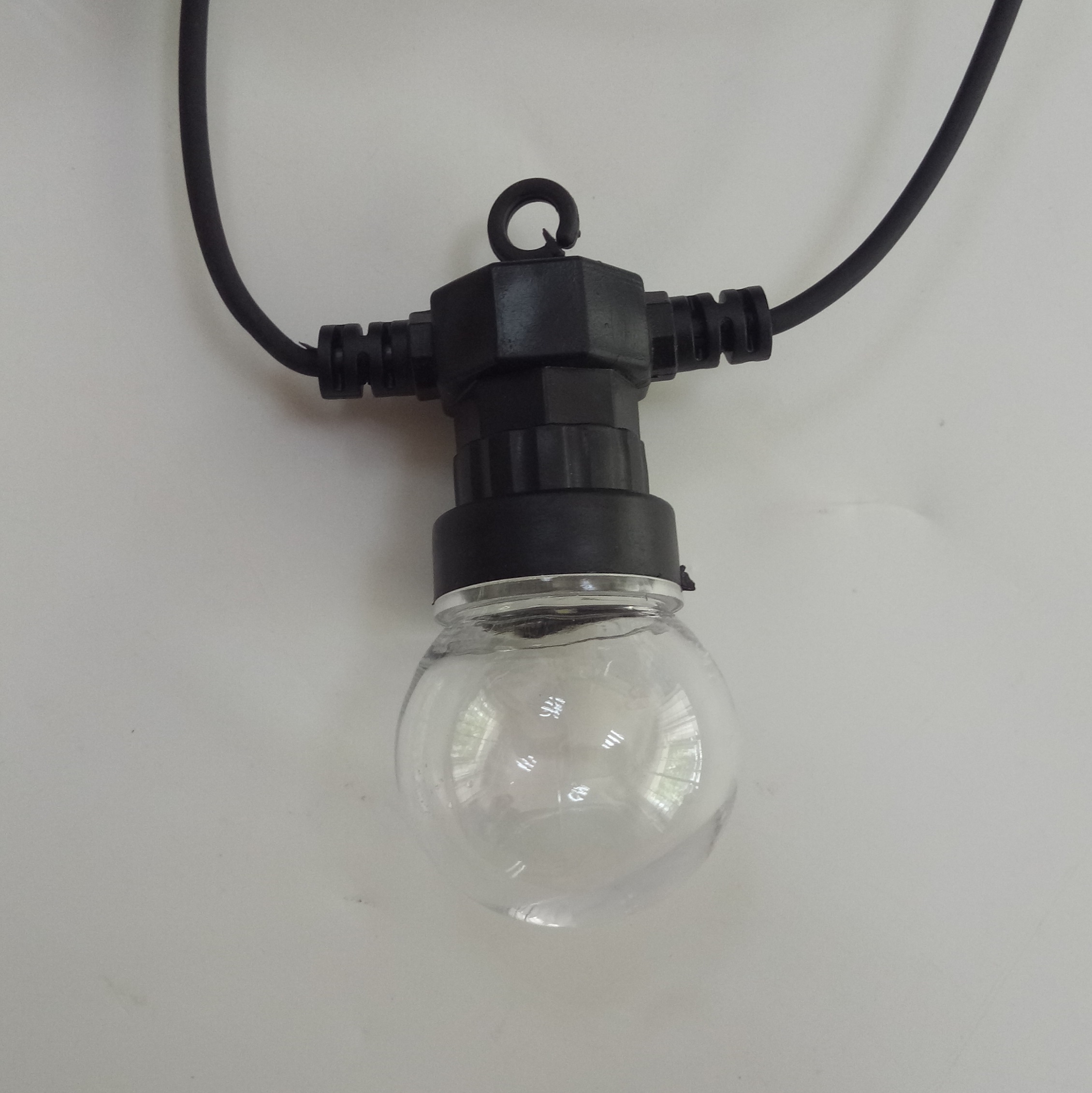 10m 20pcs Connectable Black Cable With G50 3000k Warm Globe Home Decorative Lights Supply Garden Party G50 Led String Light 26