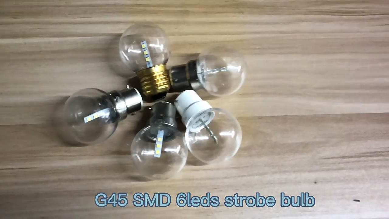 lumini de Crăciun med starburst G45 bec stroboscop 1w B22/E27 bec led stroboscop 230v 1