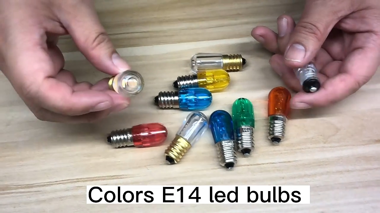 wholesale china furniture cheap new home small mini colorful led bulb 24 FT e14 led bulb light 0.5w lamp housing price 1