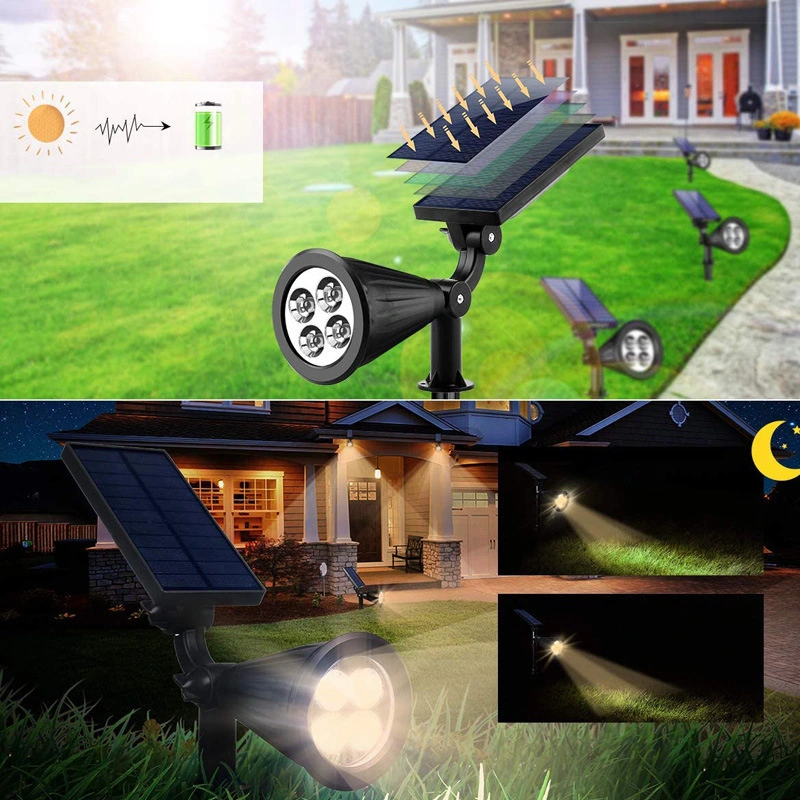 Lumini decorative pentru gazon cu LED-uri pentru exterior IP65 Lumină solară de grădină reglabilă, rezistentă la apă, lampă pentru gazon de noapte 1