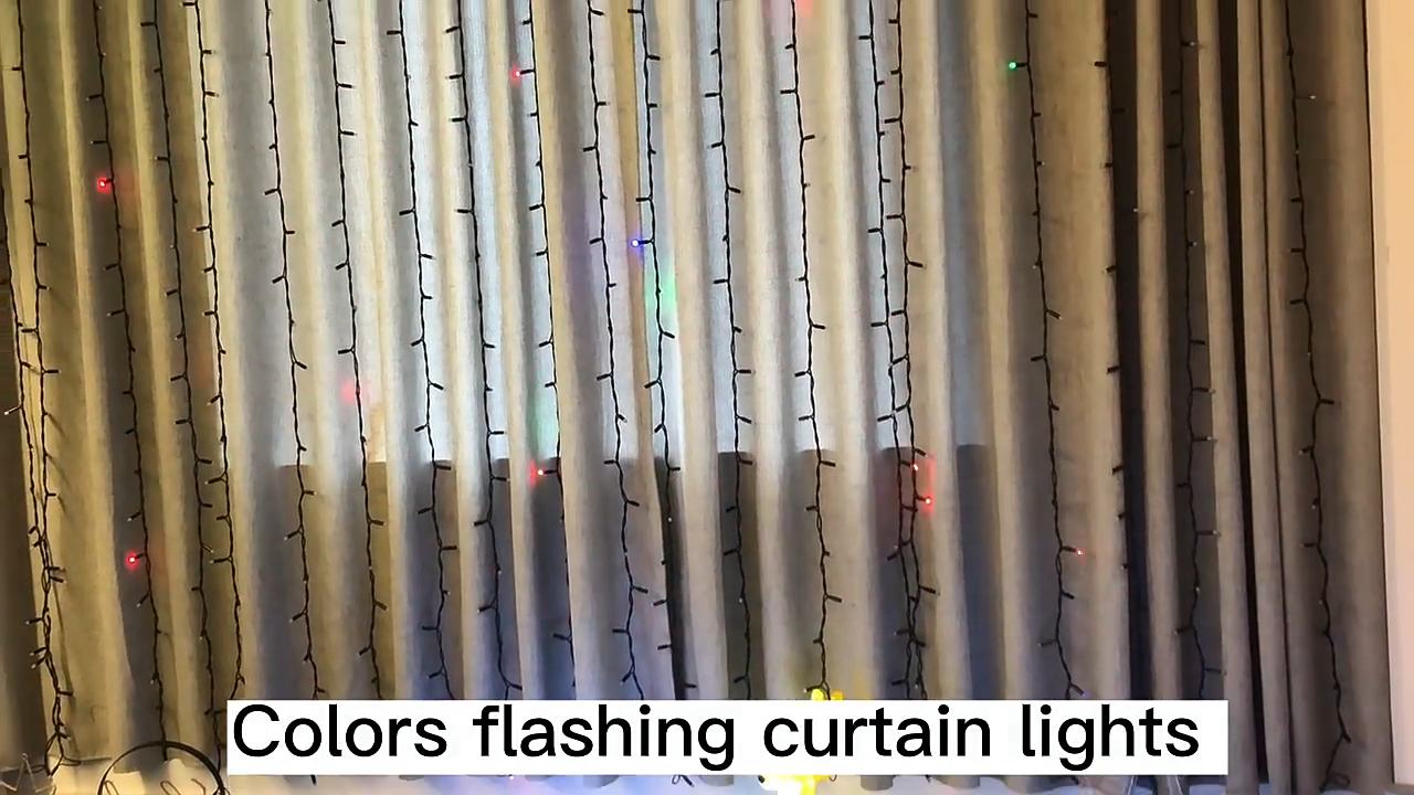 China produce decorațiuni de Crăciun lampă de interior cu led fairy lights nunta cortina lumina impermeabilă pentru petrecere de vacanță 1