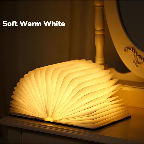 LED Bedside Standing Lamp Book Table Night Lamp Foldable Rechargeable Magnetic for Nightstand Book Shelf or Coffee Table 1