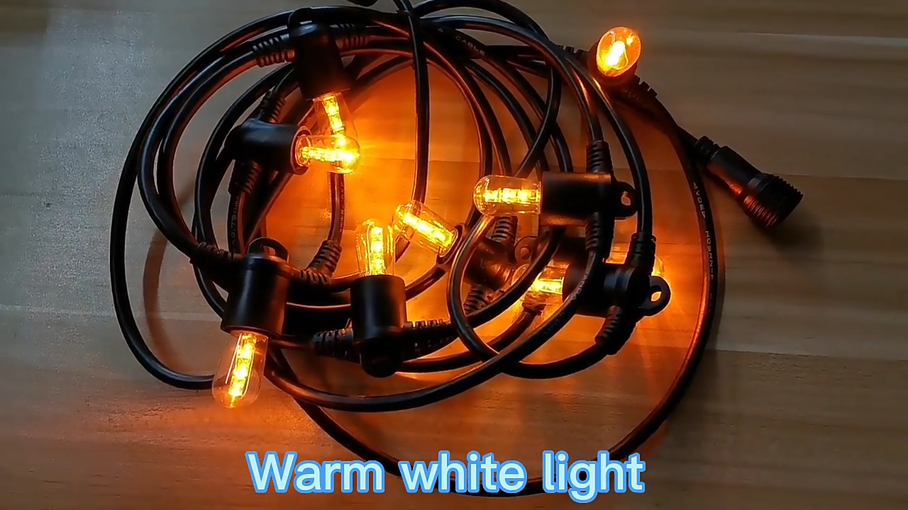 Dekorasi luar ruangan led garland edison string light 5m 20 E14 LED Bulb String Lights Untuk penerangan pesta 1