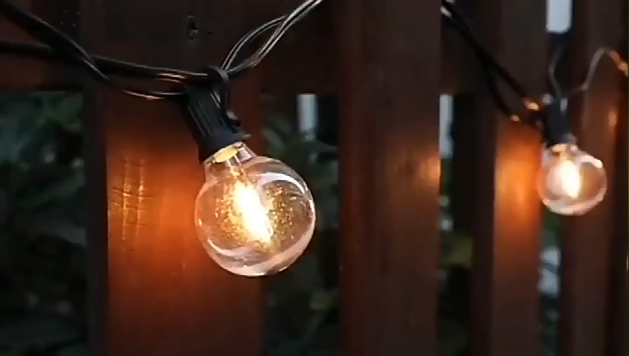 Hot Jual Shatterproof G40 led string lampu natal dekorasi Pohon Bulb string lampu Tahan Air Luar Ruangan 1
