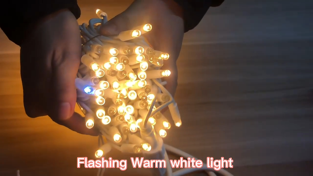CE / ROHS ปรับแต่งความยาวสายยางสีดำที่เชื่อมต่อได้ 100 ไฟ LED นางฟ้าสำหรับแสงวันหยุด 1