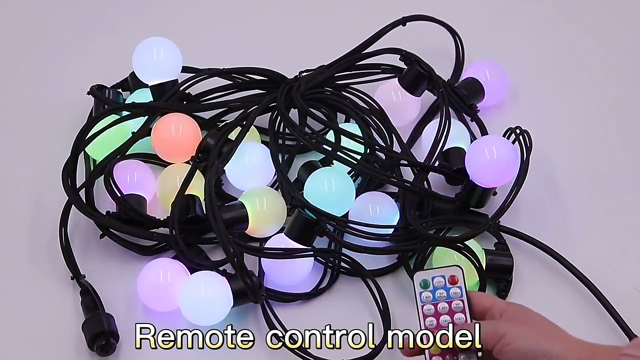 holiday lighting led light string outdoor Decoration High Bright rgb G45 Led Ball Garland String Lights 1
