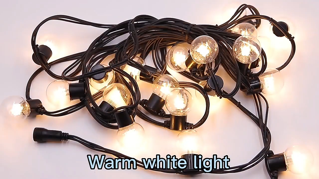 Luar tahan air G45 Bulb String Light 5m 10m peri natal lampu bohlam LED Memperhiasi pencahayaan 1