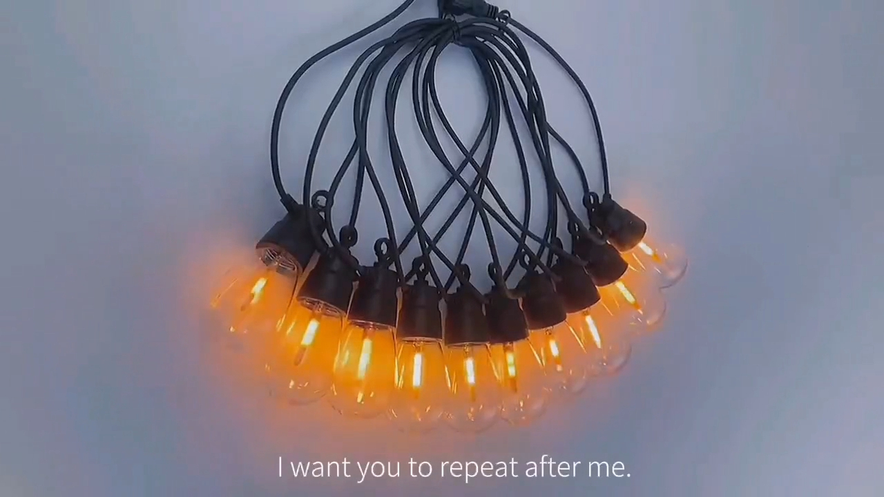 ของตกแต่งวันคริสต์มาส ลูกโลก A19 พลังงานแสงอาทิตย์ ไฟ LED สายไฟ กลางแจ้ง สีขาวอบอุ่น นำ ลาน ไฟสวน พลังงานแสงอาทิตย์ A19 ไฟประดับ 1
