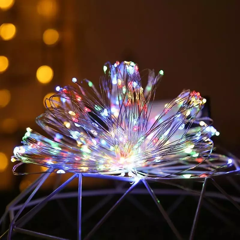 Wendadeco Weihnachtsschmuck Schnur 220 V LED Seil Weihnachtsbeleuchtung Farbwechsel 100 m Lichterkette im Freien 1