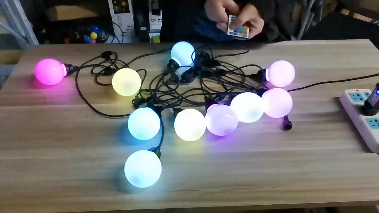 Grosir lampu senar RGB G80 Drop kanthi rega apik - Wenda Deco 1