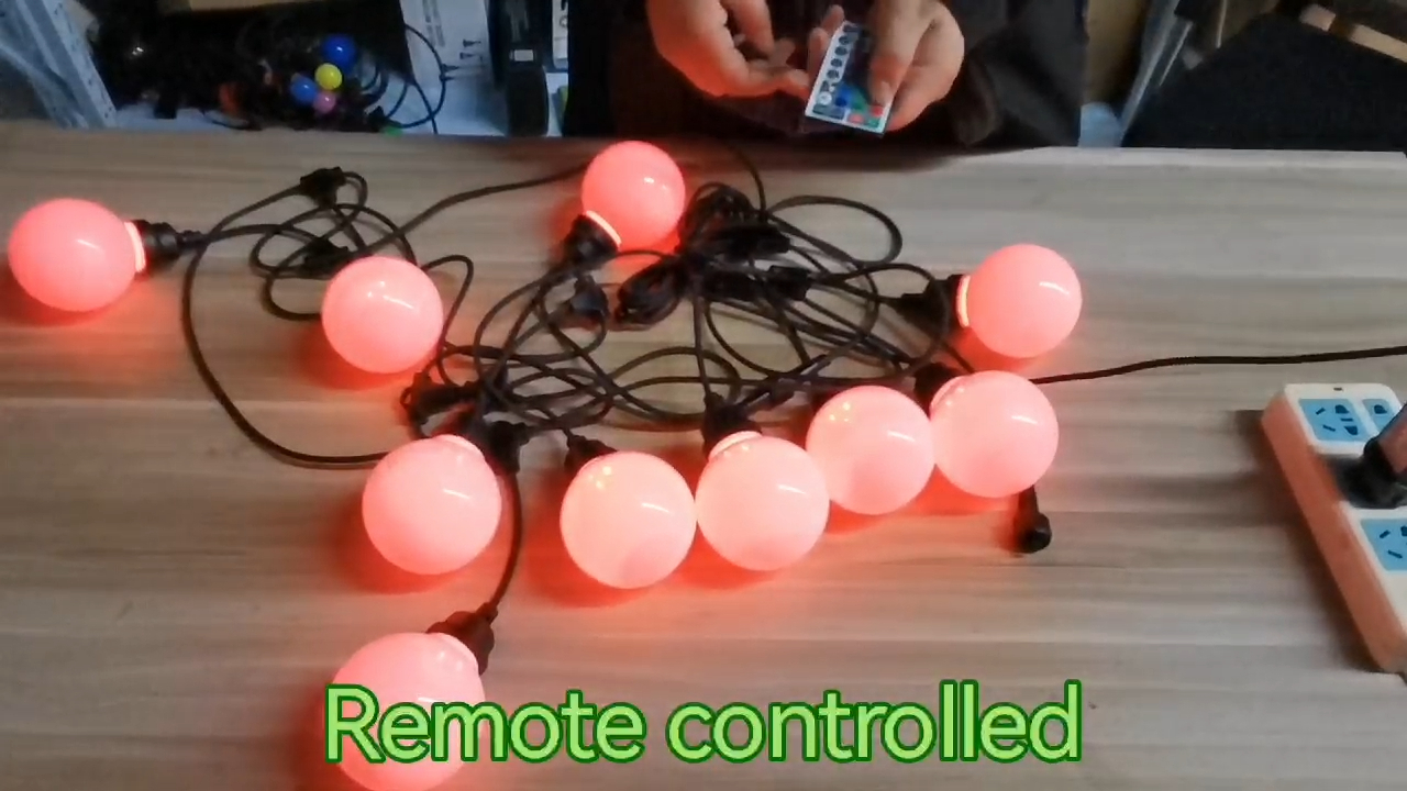 Ghirlanda de lumină de înaltă calitate G80 Festoon Globe pentru camere interioare și decor exterior Glob LED fir de cupru Strin 1