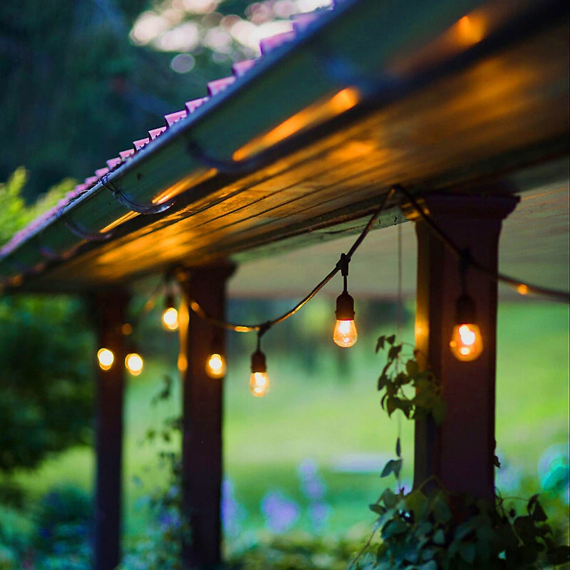 christmas decorations lamp warm white solar S14 outdoor christmas lights IP44 waterproof s14 solar led string light 1