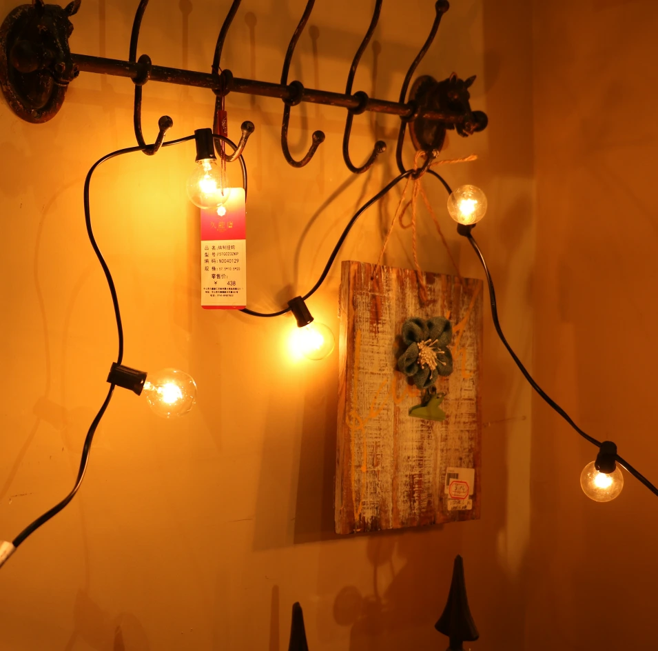 Teras G40 lampu led string dekorasi Natal lampu piksel string liburan pencahayaan bohlam edison string lampu luar ruangan1 1