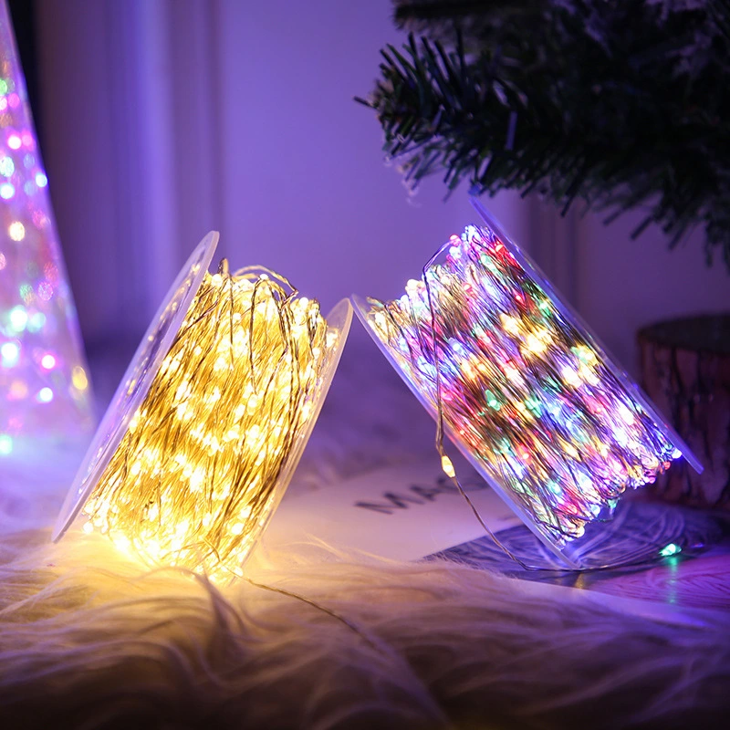 lumini solare șiruri de iluminat în aer liber impermeabil IP65 cu sârmă de cupru șiruri de lumină LED decorațiuni de Crăciun Lampă cu zâne 1