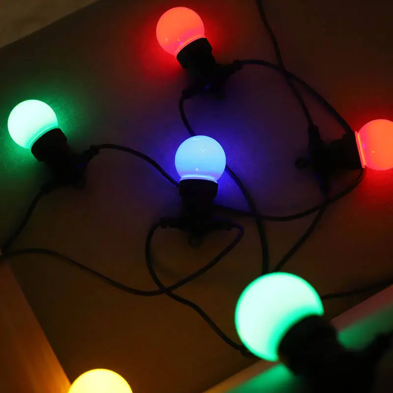 wendadeco decorațiuni de Crăciun șir de exterior LED G50 șir de iluminat feston impermeabil Iluminat pentru curte 1