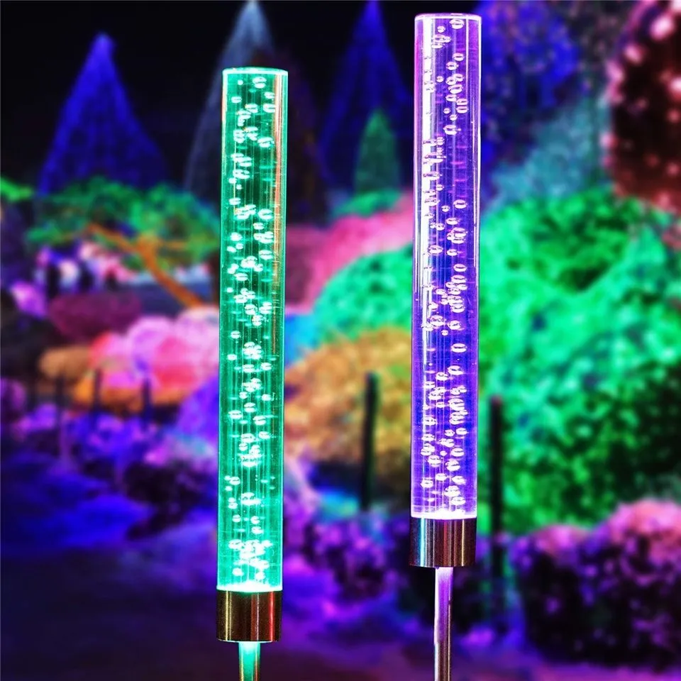 Grosir batang akrilik warna PMMA DC12v lampu taman akrilik gelembung plastik lampu lanskap tahan hujan akrilik1 1