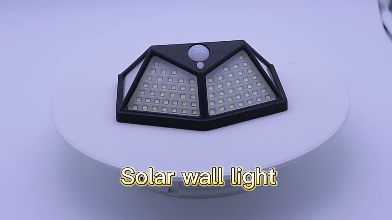 Desain anyar Solar Lamp Darurat Wall Light Kustomisasi Unik sudhut amba desain IP65 sorot taman dipimpin solar wall l 1