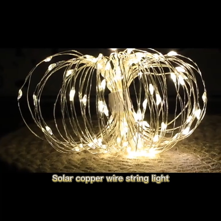 Newish 48ft Dekorasi Luar Ruangan med starburst lampu Natal Mini Kawat Tembaga festoon lampu solar Led String Light 1