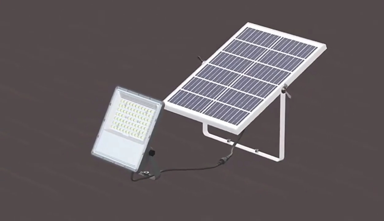 Lampu Tenaga Surya Luar Ruangan 25W 40W 60W 100W 200W 300W LED Lampu Banjir Surya Wenda Deco 1