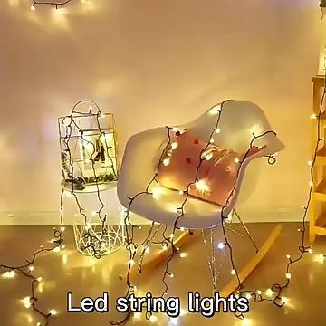 Lampu string LED multi-warna dekorasi natal lampu liburan Wenda Deco 1