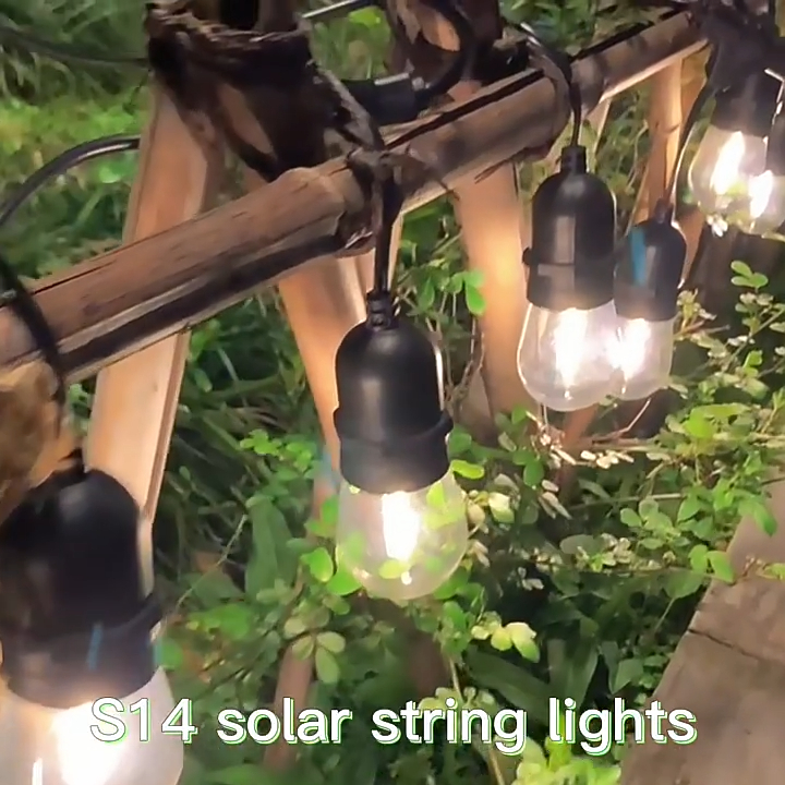  Intro to Outdoor Waterproof Decorative Patio Led Solar S14 String Lights Wenda Deco 