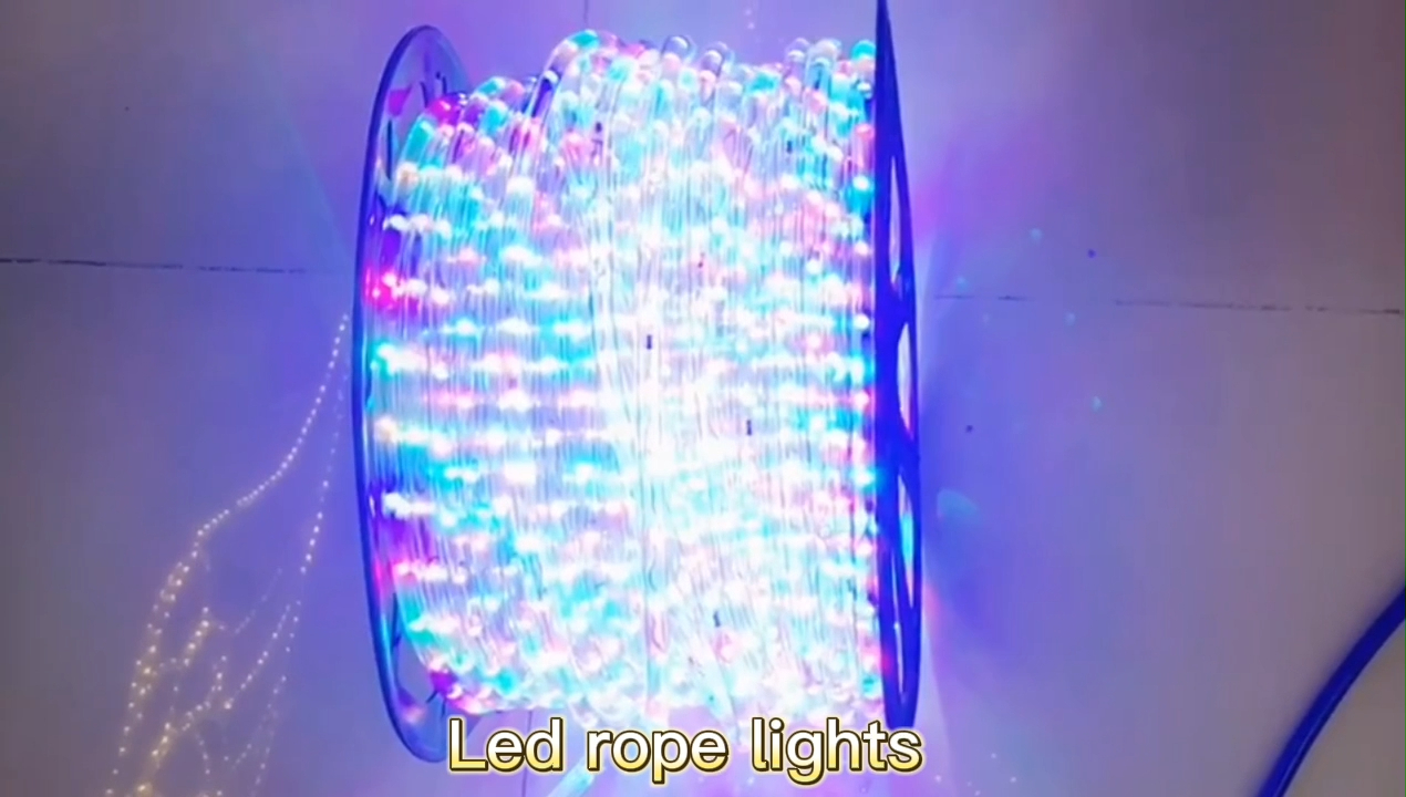 Lampă de frânghie pentru iluminat de petrecere SMD, rezistentă la apă, IP65, frânghie multicoloră, led șir, decorațiuni de Crăciun în aer liber lumini de zâne 1