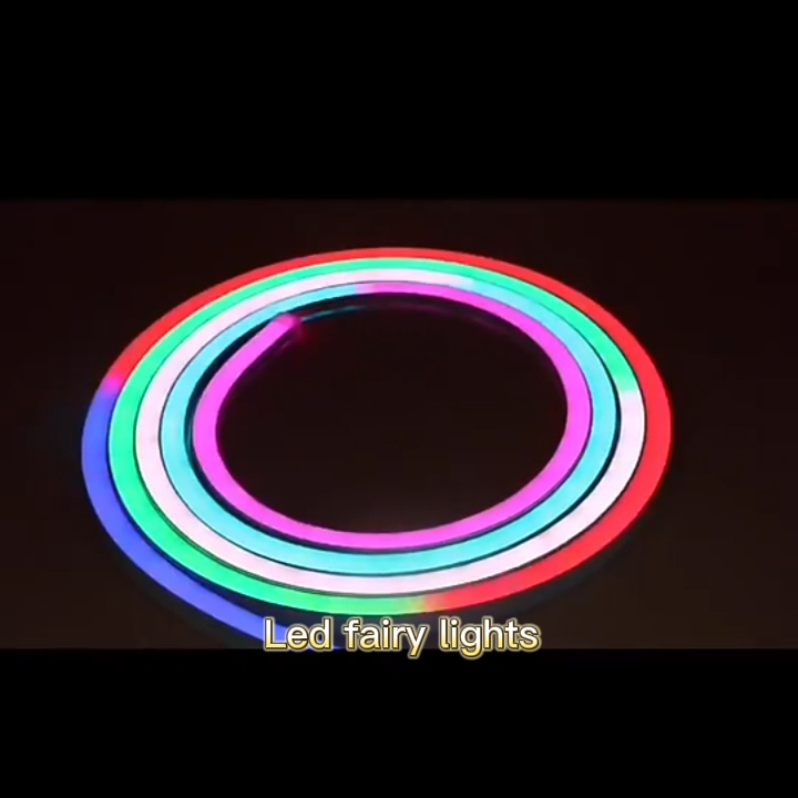 Pencahayaan liburan lampu neon kustom rgb garis-garis fleksibel lampu natal AC220-240V silikon fleksibel led tabung neon strip lig 1