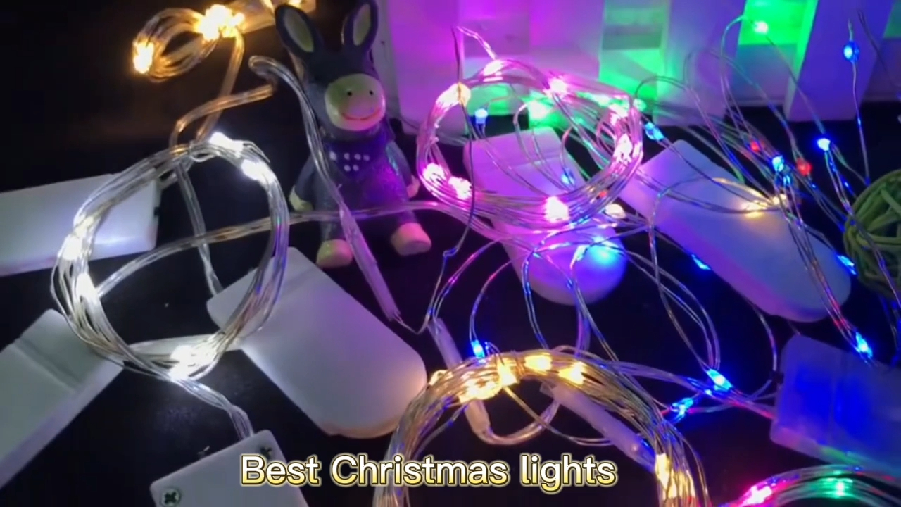 Lampu karangan bunga Led pencahayaan liburan lampu natal led lampu kawat tembaga surya IP44 lampu tali luar ruangan surya 1