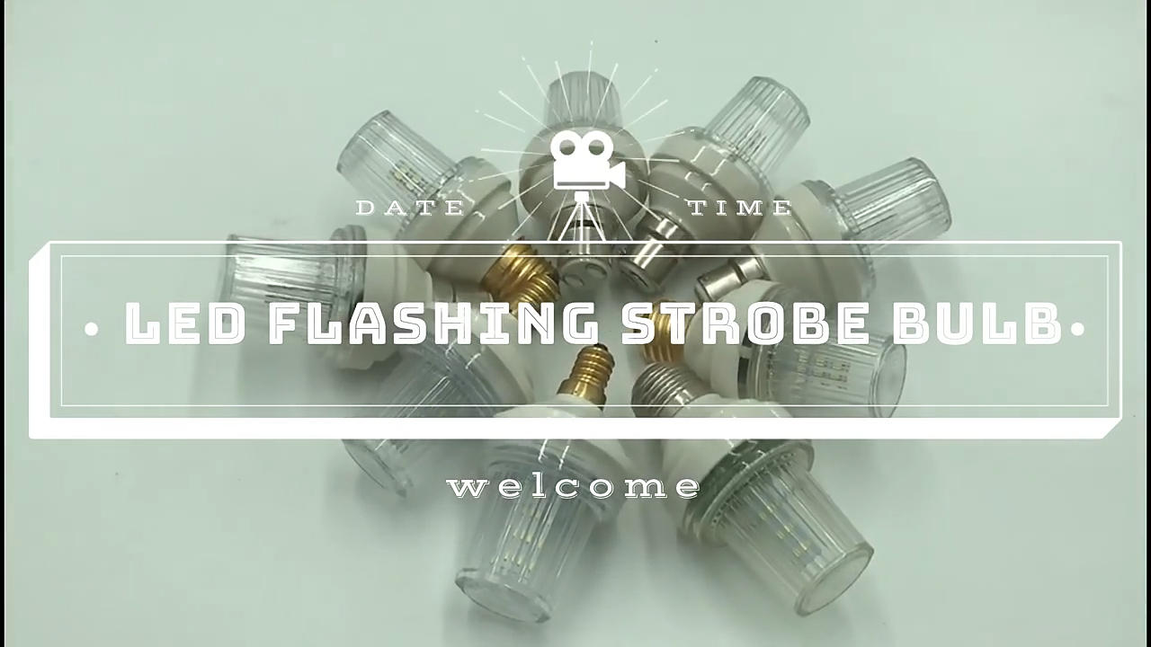  Outdoor waterproof plastic housing lamps E27 B22 E14 base strobe Led flashing light bulbs Products | Wenda Deco 