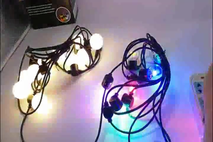 ホット販売パーティー照明ストリング白ケーブル電球 10 メートル 20 電球 g45 グローブ led ストリングライト屋外クリスマスライト 1