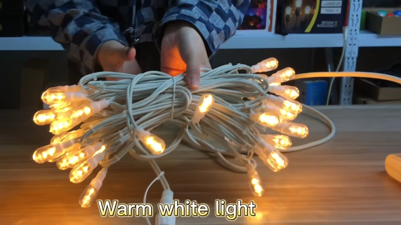 Ghirlanda decorativă cu led pentru exterior Edison șir de lumină 5m 20 E14 LED Bec șir pentru iluminat de petrecere 1