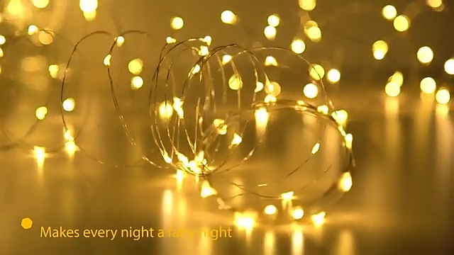 Lampu Liburan Kawat Tembaga Tahan Air Lampu Tali Led Surya Lampu Liburan Dekorasi Pohon Natal | Wenda Deco 1