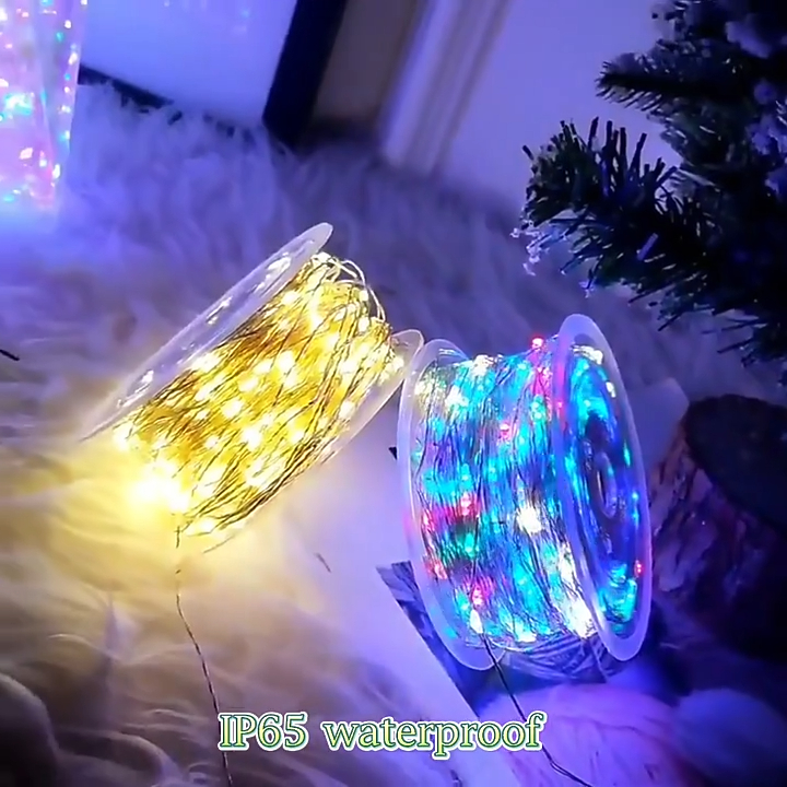  Intro to Waterproof Fairy Lights Battery Operated String Copper Wire LED string light Wenda Deco 