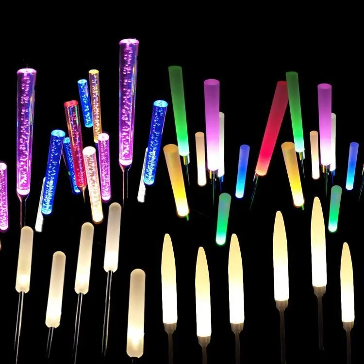 Grosir PMMA warna batang akrilik DC12v plastik gelembung batang akrilik Outdoor Lampu Taman Akrilik Hujan-bukti Lanskap Li 1