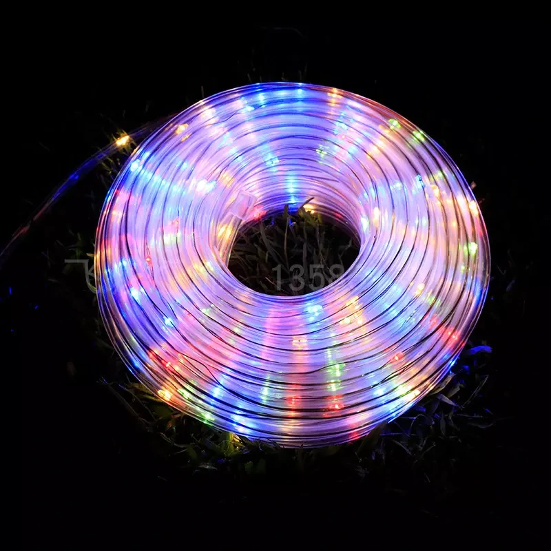 High Quality Garden Wedding Decor Solar led string light Outdoor Waterproof Tube rope Light Christmas decorations Rope L 1