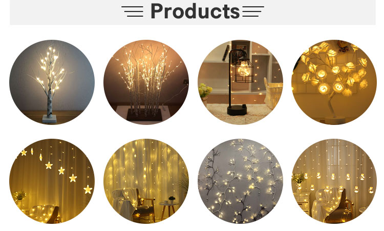 Mesteacăn artificial iluminat cu LED Blat de masă Mesteacăn alb 18IN 24 LED-uri Lumini pentru copac mic Funcționează cu baterii copac decorativ LED l 2