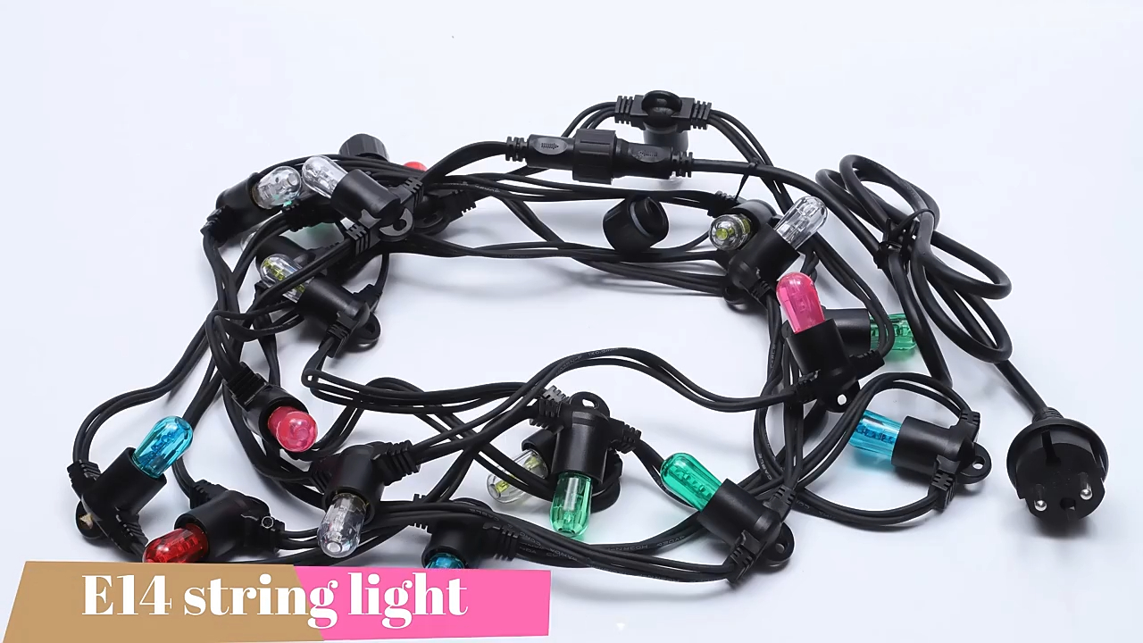  Outdoor 5m 20 E14 LED Papaya Bulbs String Light For Party Products | Wenda Deco 