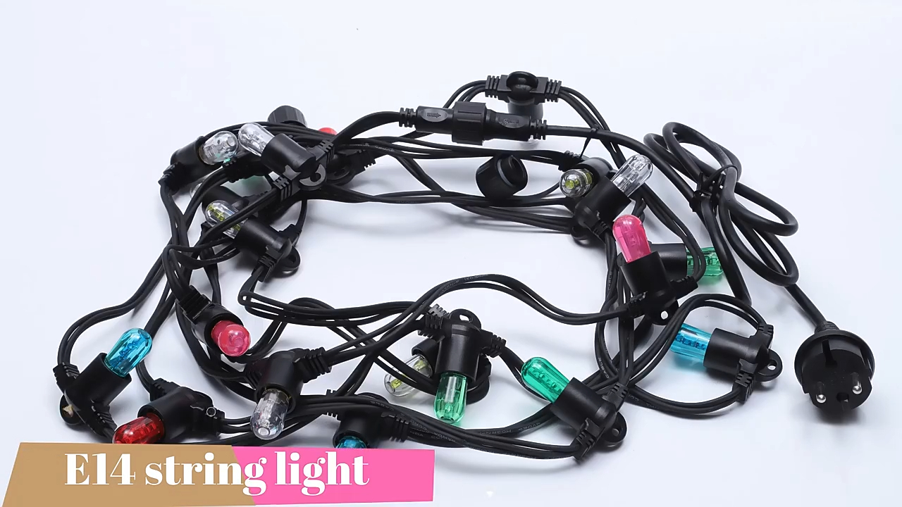 Outdoor 5m 20 E14 LED Papaya Bulbs String Light For Party Products | Wenda Deco 1