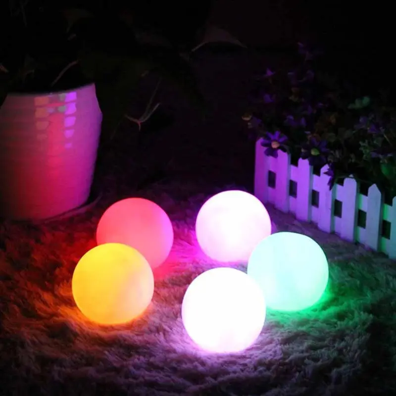 เปลี่ยนสี RGB Garden Sphere ไฟ IP65 กันน้ำพลังงานแสงอาทิตย์ LED Ball Light กลางแจ้ง Street Magic Ball ลอยสระว่ายน้ำ LED L 1