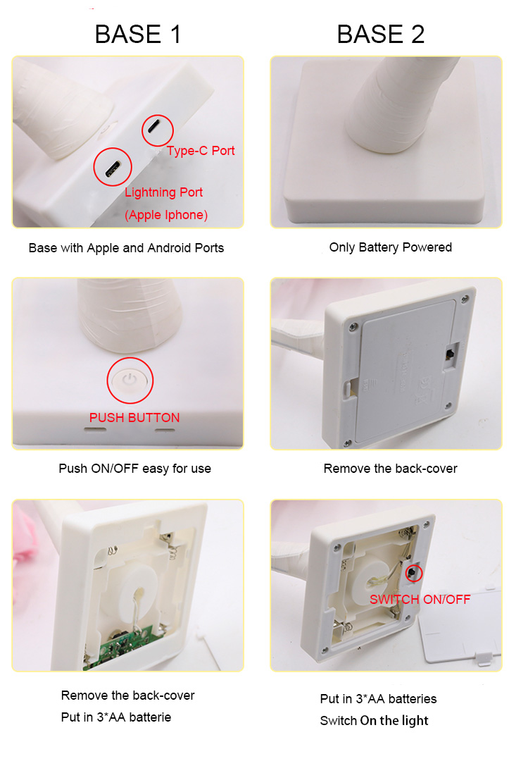 Design nou Decor de cameră Ornament de lumină alb cald 32 LED-uri lumini de Crăciun pentru brad 4.5v LED Lampă de masă cu flori de trandafir 14