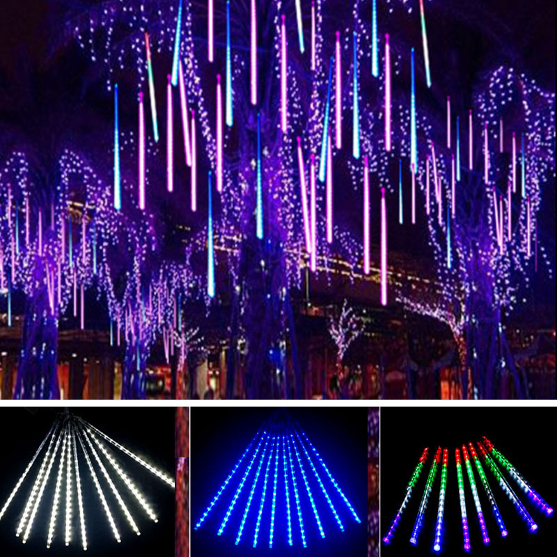  Intro to colorful decoration light led snowfall meteor Shower lights for wedding party outdoor decoration Wenda Deco 