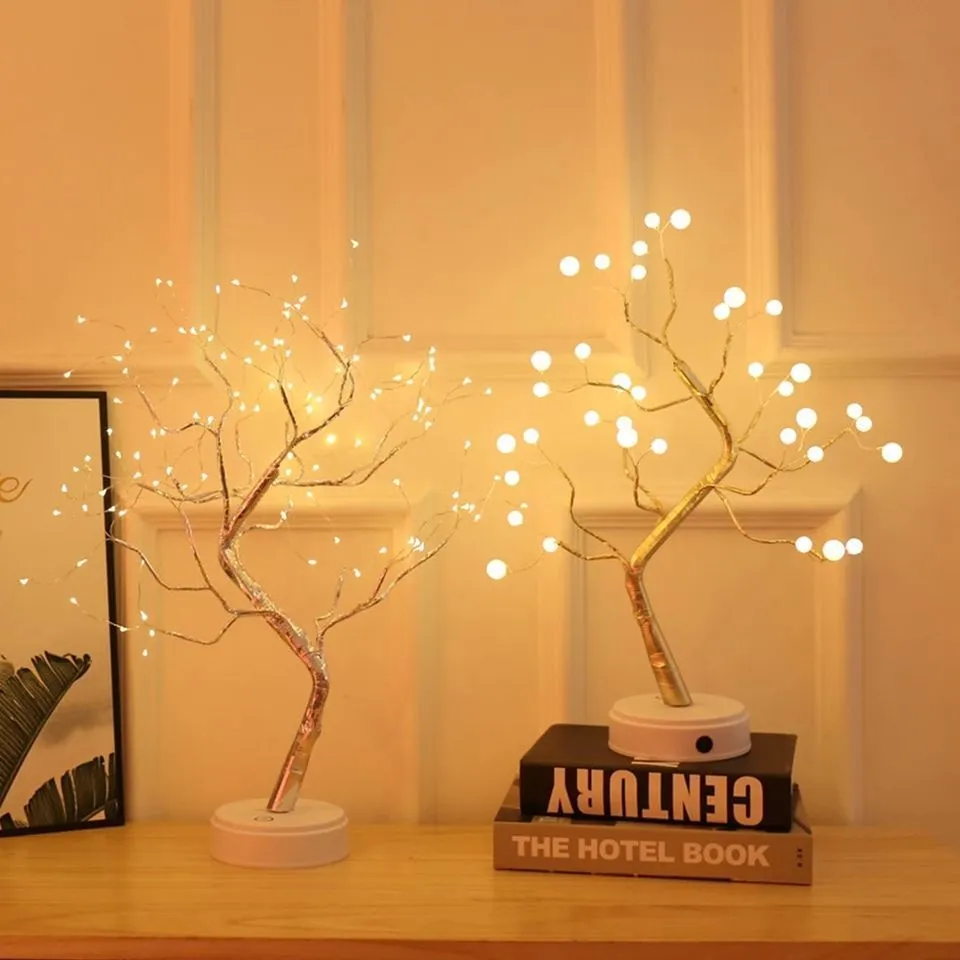 wendadeco DIY Weihnachtsdekorationen Wohnzimmer Nachtlampe Fernbedienung LED Lichterkette 4,5 V Geist führte Baumlichter 1
