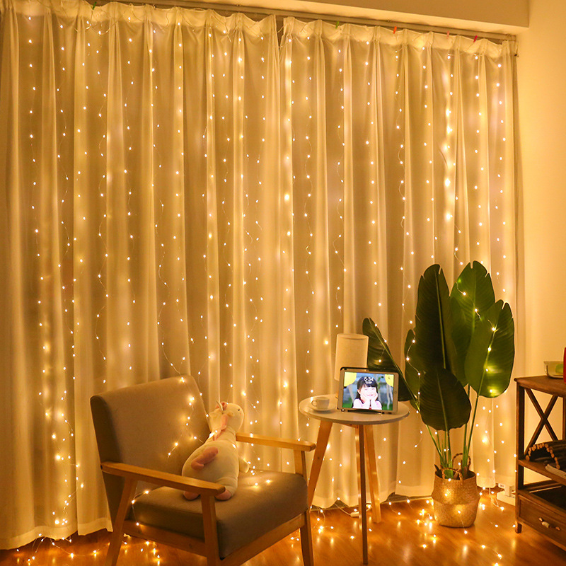  China led decoration fairy light wedding curtain light waterproof for party holidays Products | Wenda Deco 